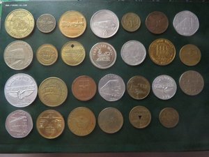 ЖД тема. Небольшое собрание жетонов.