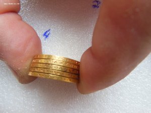 5 монет "10 рублей 1899 год" №2 ЗОЛОТО