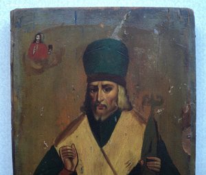 Святитель Иоасаф Белгородский. 17.6 х 21.9 см.
