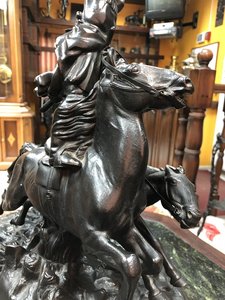 "Джигитовка лезгин" 1958 г. КМЗ. Кабинетная фигура.