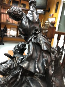 "Джигитовка лезгин" 1958 г. КМЗ. Кабинетная фигура.