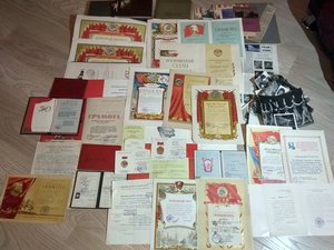 Комплект документов Народного и Заслуженного артиста РСФСР