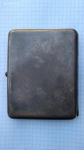 Портсигар 875 агитация земной шар флаг СССР редкий