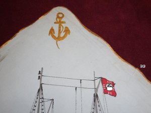 Редкий шелковый платок Кригсмарине 1941г