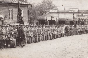 Центральная пожарная часть им.В.И.Ленина. Форма. Знамёна.