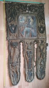 Хоругвь с изображением двух святых