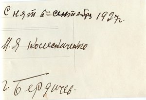 Колесниченко - 2 БКЗ РФ. Дивизия Котовского