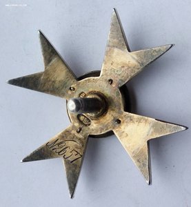 Знак Чугуевское воен-е училище,сер.золото, "Э.Кортманъ"