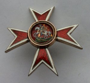 Знак Чугуевское воен-е училище,сер.золото, "Э.Кортманъ"