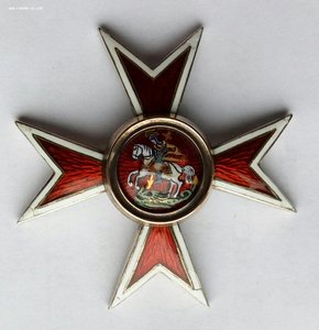 Знак Чугуевское воен-е училище,сер.золото, "Э.Кортманъ"