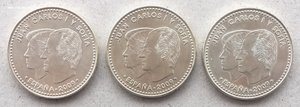 Испания. 12 евро СЕРЕБРО. 3 штуки