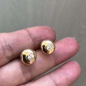 Комплект серьги и подвеска с бриллиантами..золото 750