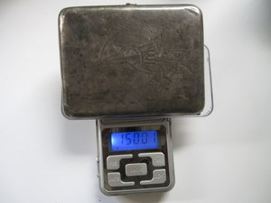 Портсигар довоенный агитация