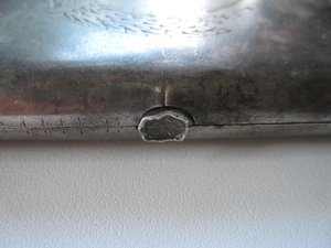 Портсигар довоенный агитация