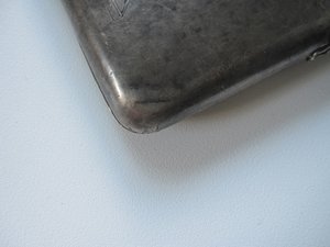 Портсигар довоенный агитация