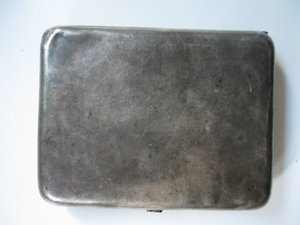 Портсигар довоенный агитация