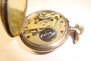 Часы карманные старинные на ходу серебро