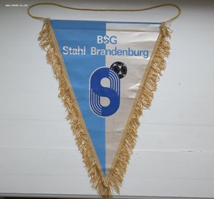 Вымпел футбольного клуба "Stahl Brandenburg"  ГДР 70-е года