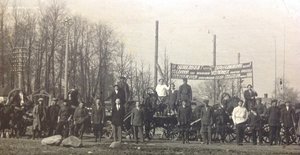 Фото-панорама Первомайский выезд Артели 1931 г.Тейково