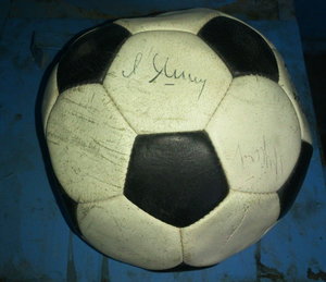 Футбольный мяч СССР подписной: Яшин, Лобановский ...