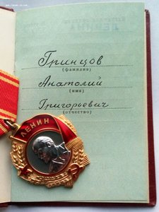 Орден Ленина № 375817  (21) с документом.
