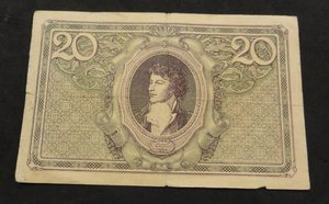 20 марок Польша Костюшко 1919 год