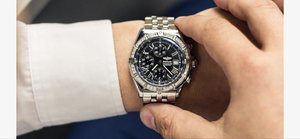 Часы Breitling с бриллиантами стальной браслет