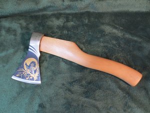 Топор художественный. Гравюра. Златоуст. 70-80 гг.