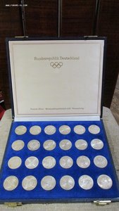 комплект 24 монеты Олимпиада 1972 Мюнхен в коробке, предложи