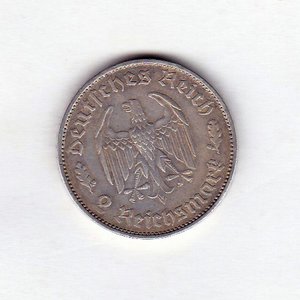 2 марки Шиллер 1934 г.