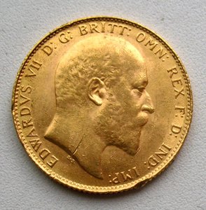 соверен 1907 - золото
