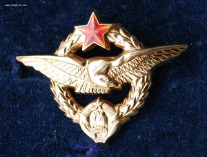 RRR ЮГОСЛАВИЯ знак пилота ЗОЛОТОЙ, коробка, документ