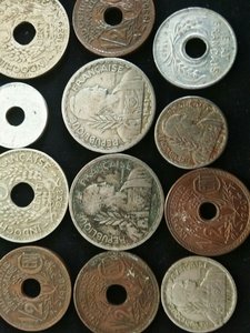 Монеты - Французский Индокитай +Вьетнам = 58 шт.