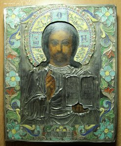 Венчальная пара серебро 84 эмаль полихромная необычная