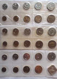 3 годовых набор монет
