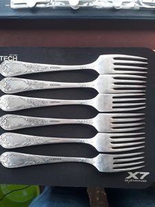 Вилки столовые большие мельх.завод им.Шевченко