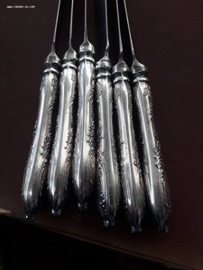 Ножи столовые большие мельх.Завод им.Шевченко