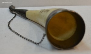 Рог. Серебро, чернение.