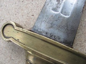 Тесак французский пешей артиллерии солдатский обр. 1816 г