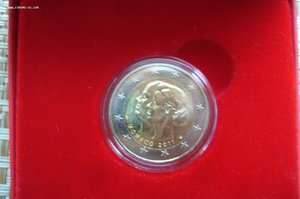 2 евро 2011 Монако в коробке