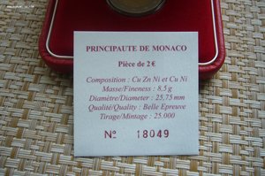 2 евро 2010 Монако в коробке