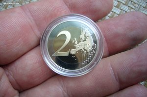 2 евро 2010 Монако в коробке