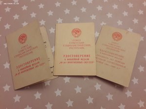 3 удостоверения на Голубенко
