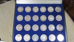 комплект 24 монеты Олимпиада 1972 Мюнхен в коробке PROOF