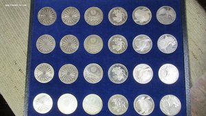 комплект 24 монеты Олимпиада 1972 Мюнхен в коробке PROOF