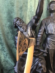 Топор художественный. Гравюра. Златоуст. 70-80 гг.