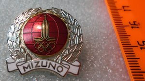 знак спонсора Олимпиады-80,Mizuno