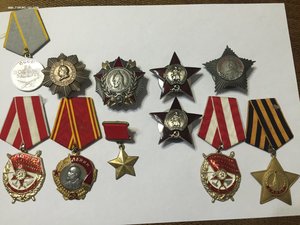 Копии орденов и медалей 11шт!