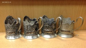 4 подстаканника Кольчугино