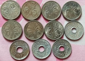 Монеты - Французский Индокитай +Вьетнам = 58 шт.